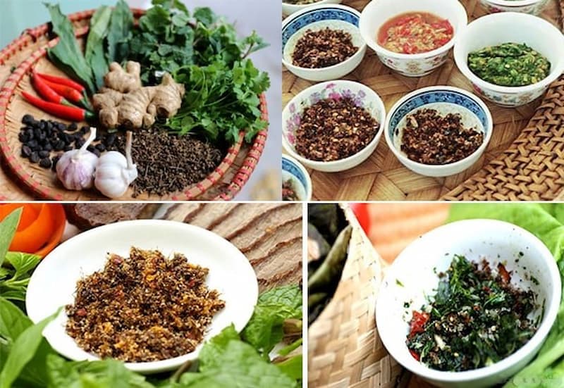 Hạt mắc khén làm gia vị chẩm chéo